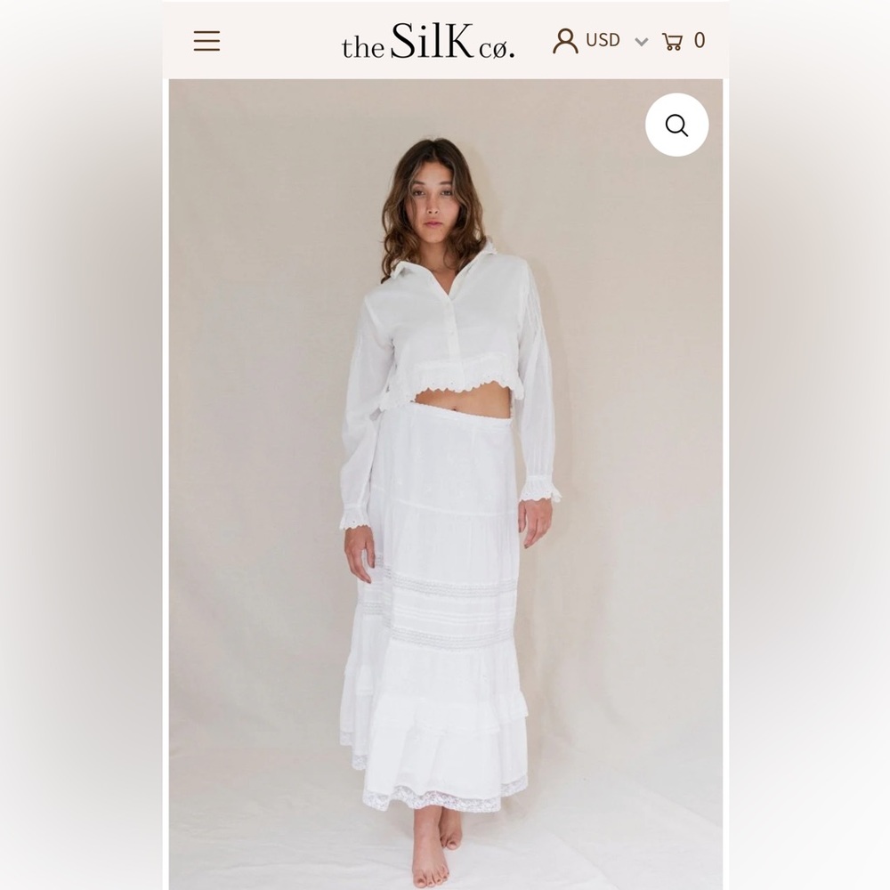 White Maxi Skirt